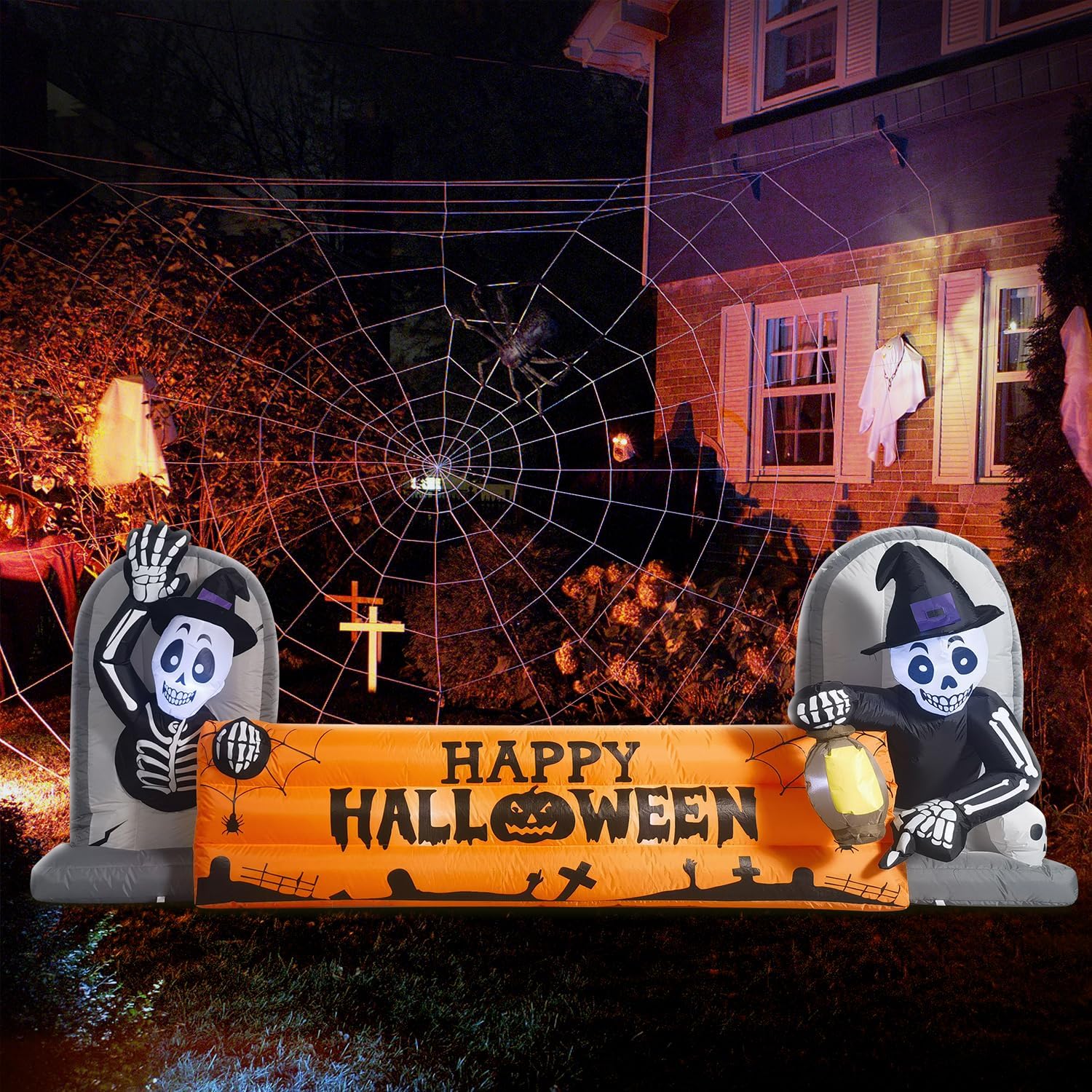 10FT Large Halloween Inflatable Decorations with LED Lights