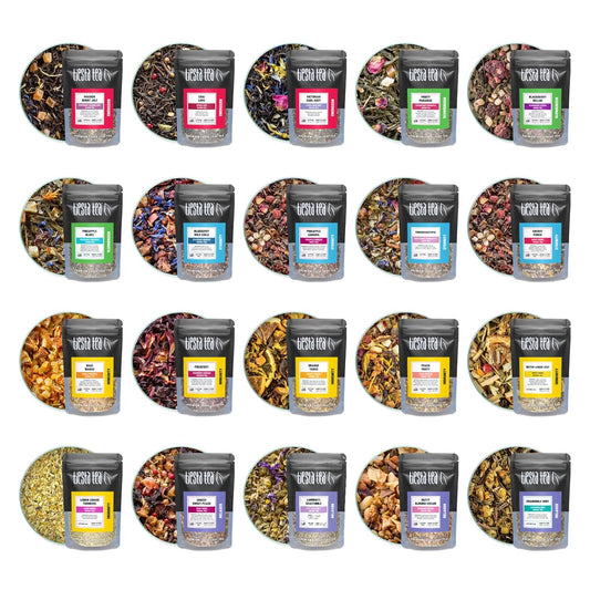 Tiesta Tea Discovery Sampler Set - 20 Unique Loose Leaf Blends