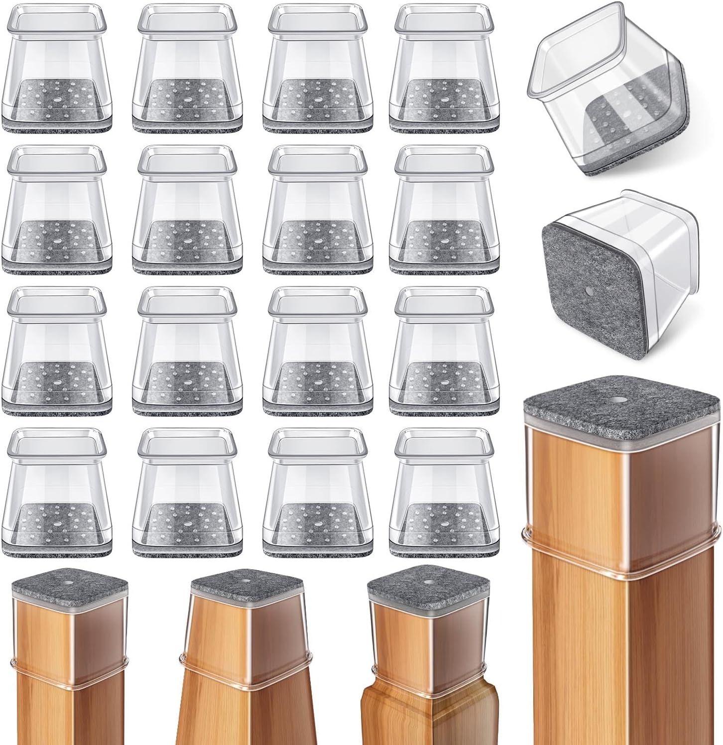 Protect Hardwood Floors with Silicone Chair Leg Caps