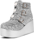 LUCKY STEP Women Platform Chunky Ankle Boots Review