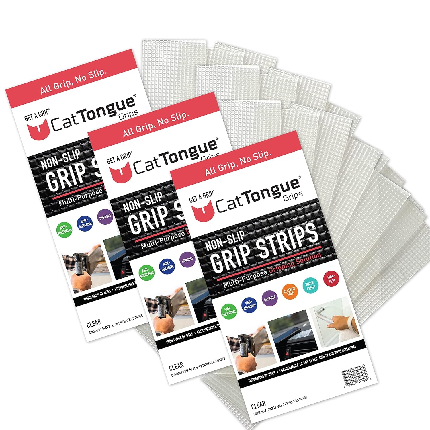 Non-Abrasive Grip Tape Strips for Heavy Duty Non Slip Use