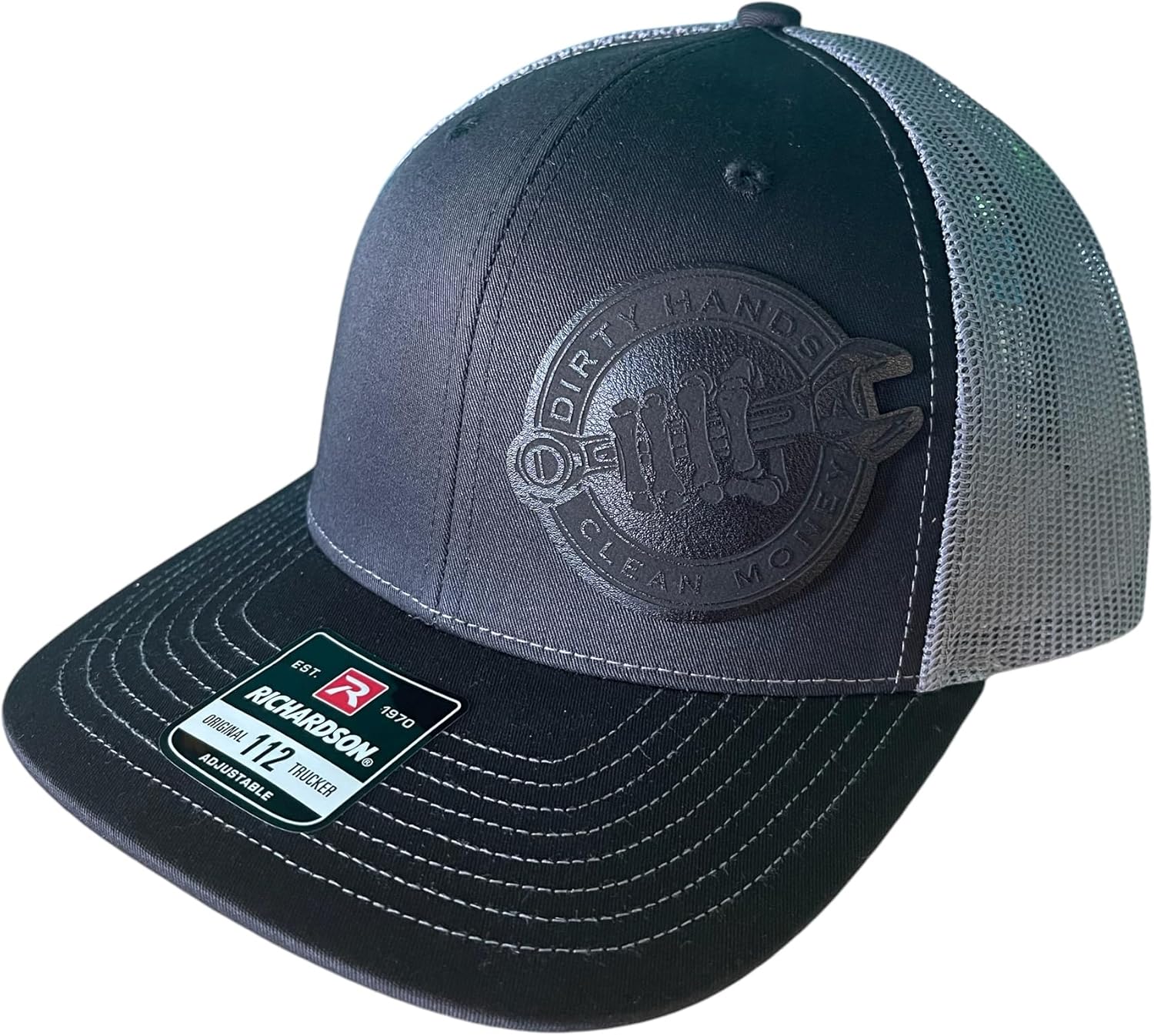 Dirty Hands Clean Money Hat - Blue Collar Trucker Cap for Men