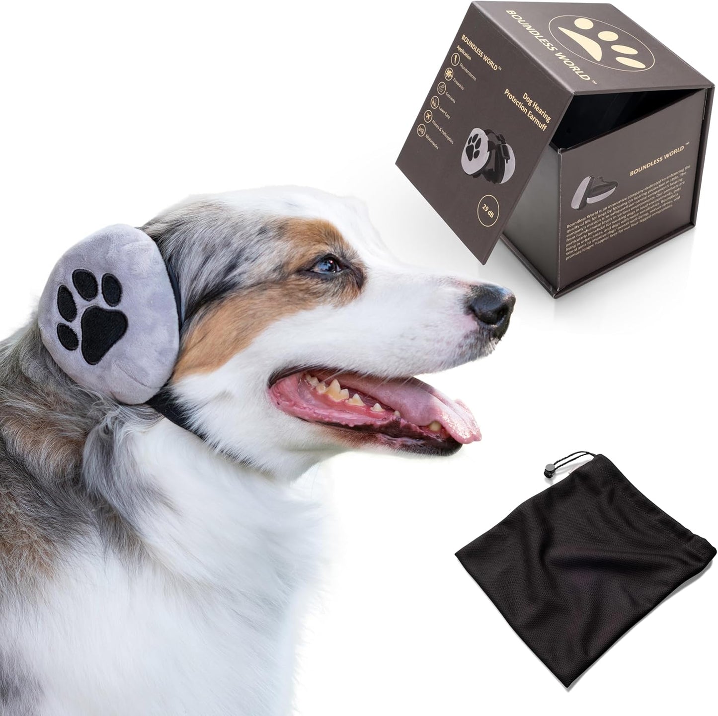 Dog Ear Muffs Noise Protection for Stress Relief and Safety