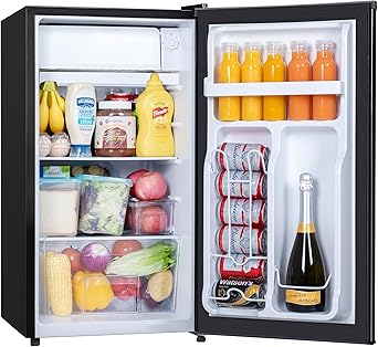 3.2 Cu.Ft Mini Fridge with Freezer for Bedroom and Office