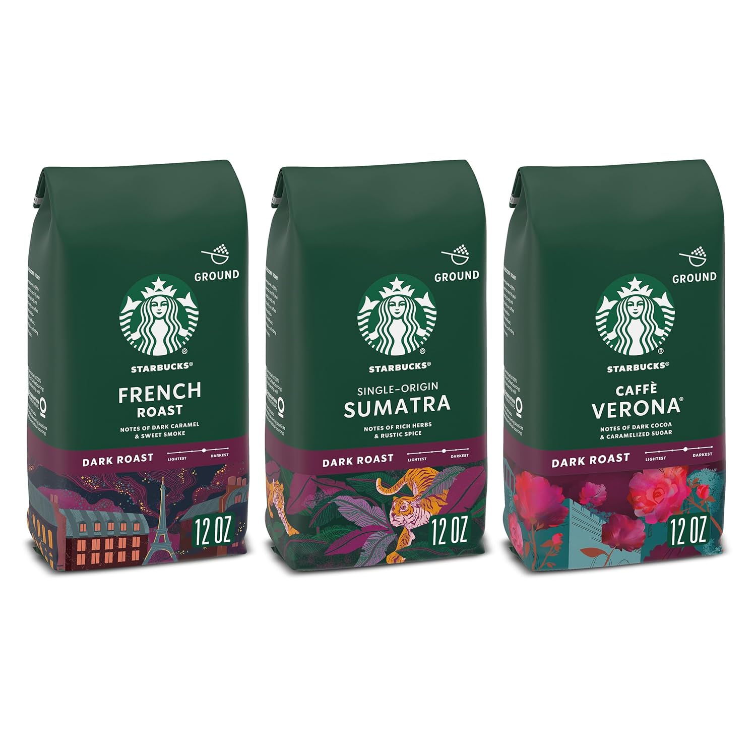 Starbucks Dark Roast Variety Pack - Bold Flavor Trio
