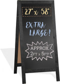 Ilyapa A-Frame Chalkboard Sidewalk Sign 58 x 27 in - Folding Magnetic