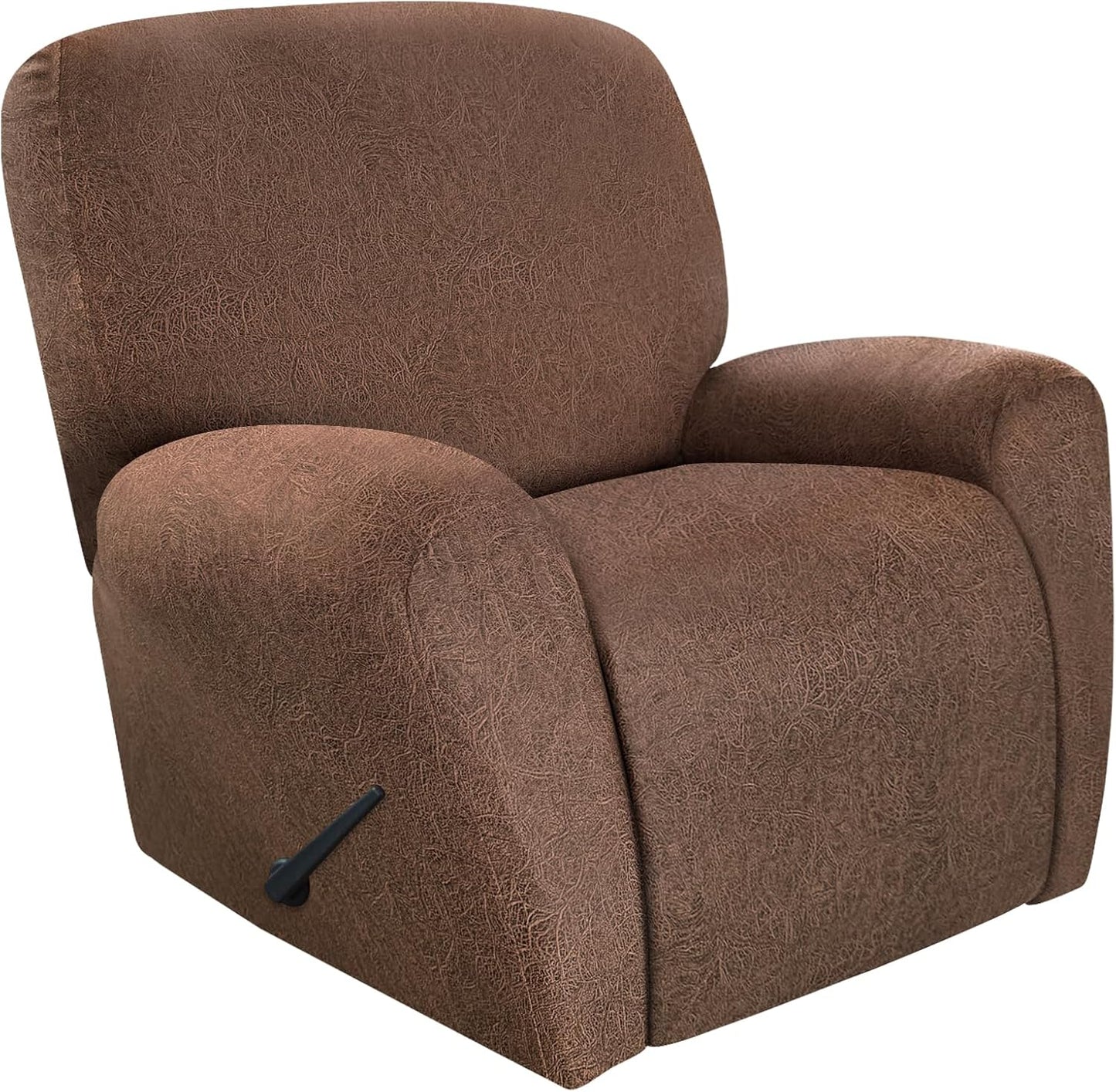 Recliner Chair Covers Leather Look for Large Recliners 4 Pieces