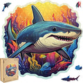 Wooden Puzzles for Adults 500 Pieces Shark Jigsaw Puzzle - Creative