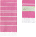 Turkish Beach Towel Oversized 38in x 71in - Quick Dry Fuchsia