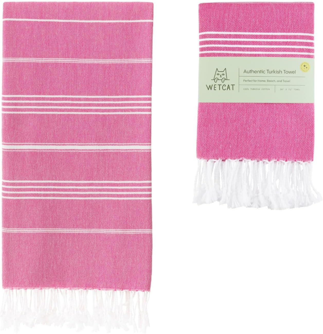 WETCAT Turkish Beach Towel Oversized - Ultra Soft & Quick Drying