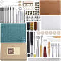 Leather Sewing Tools 44 pcs Kit for Hand Stitching and Saddle Making
