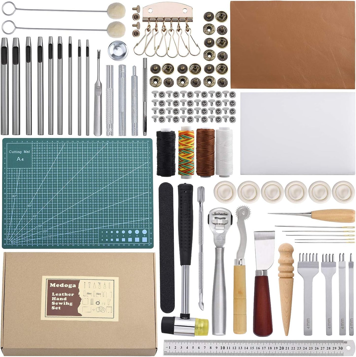 Leather Sewing Tools Kit for Hand Sewing and Saddle Making