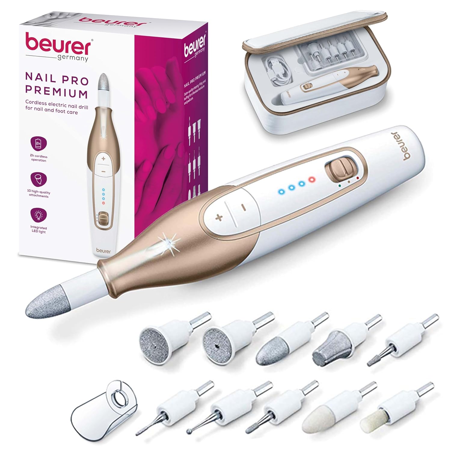 Beurer MP64 Nail Drill Kit for Professional Home Manicure