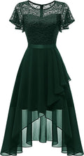 Wedtrend Women's Formal Ruffle Wedding Guest Midi Dress - Flattering