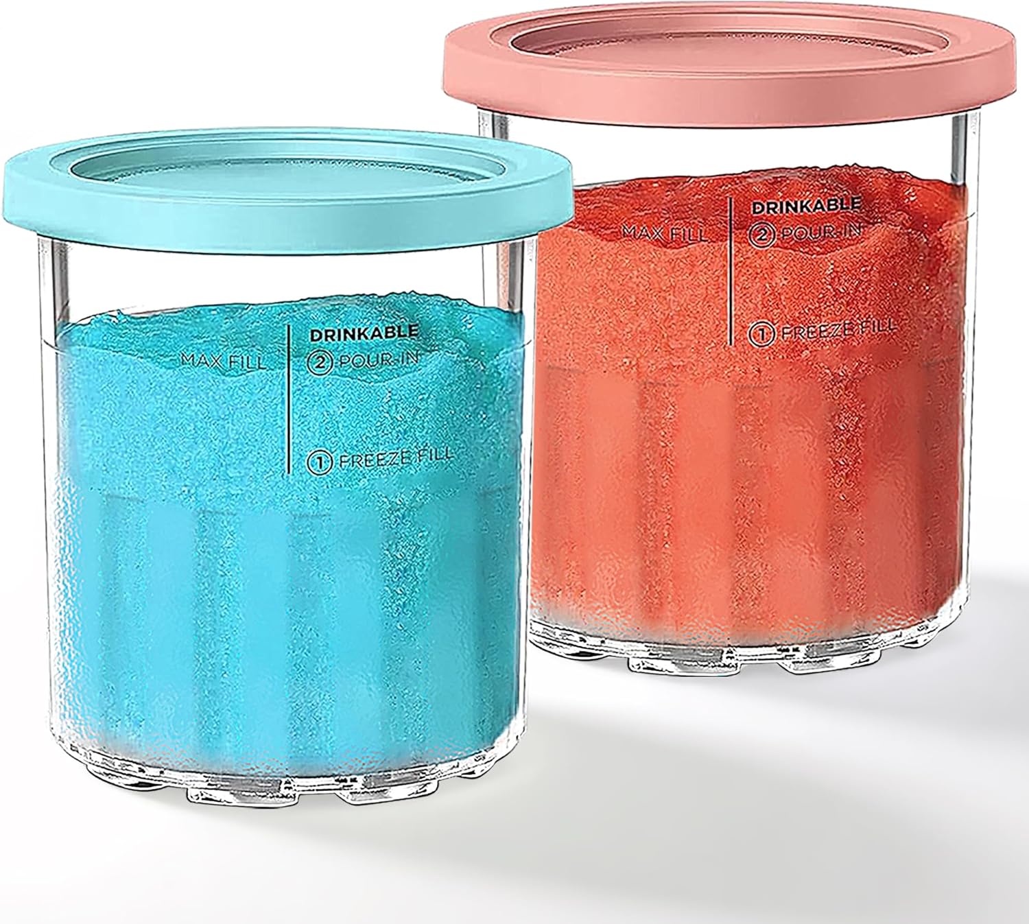 Ninja Creami Ice Cream Maker Pints - 2 Pack, XL Size, BPA-Free, Dishwasher Safe