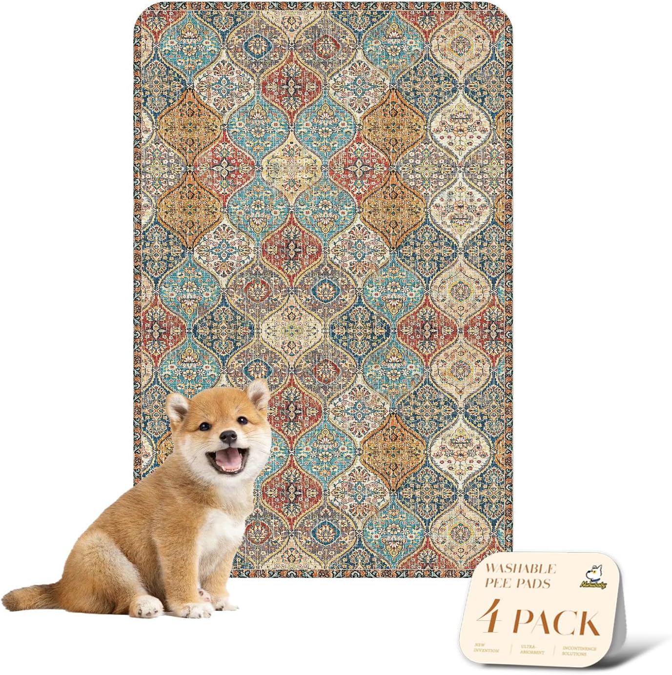 Washable Pee Pads for Dogs - Stylish, Non-Slip, Leak-Proof