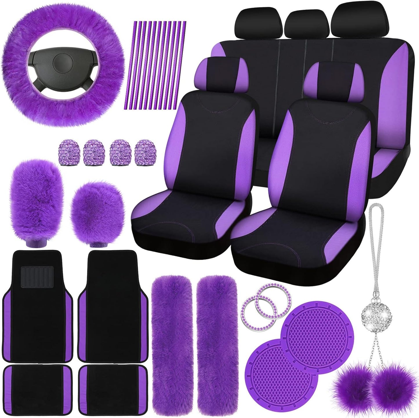 Woanger 47 Car Seat Cover Set - Ultimate Luxury for Women