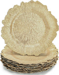 WUWEOT 12 Pack Gold Charger Plates for Elegant Events