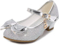 Girls Mary Jane Princess Flower Shoes - Sparkly Party Heels Cadidi