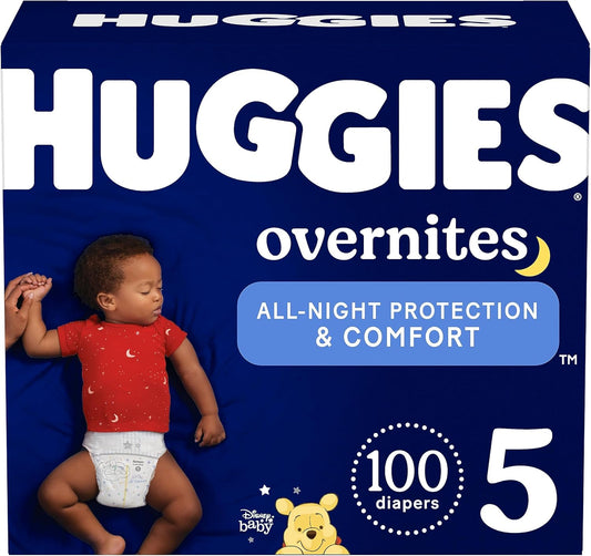 Huggies Size 5 Overnites Baby Diapers: 12-Hour Night Protection