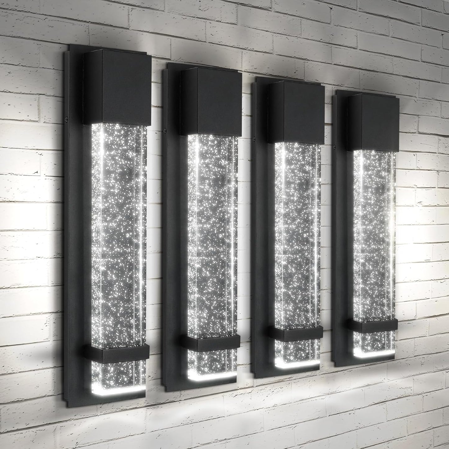 ASD LED 18 Inch Bubble Glass Wall Light Fixture for Outdoor Use