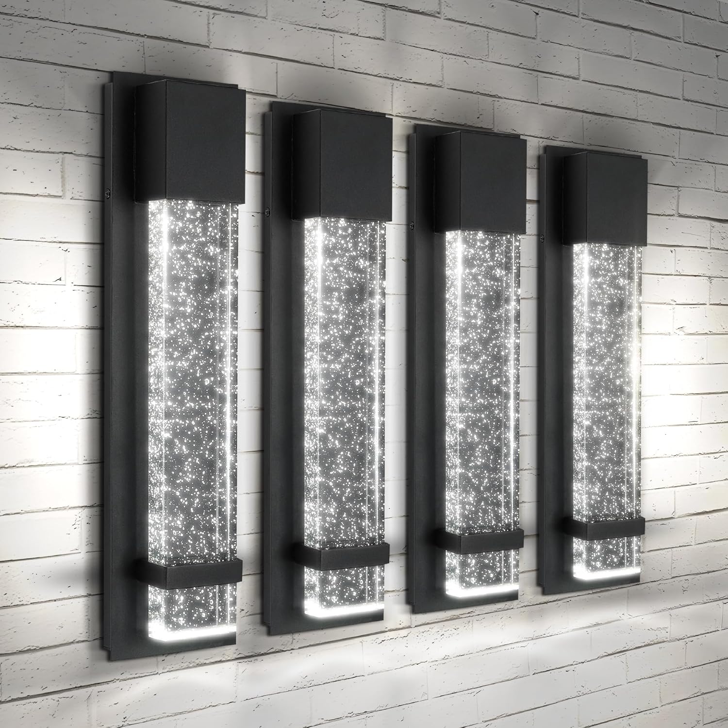 ASD LED 18 Inch Bubble Glass Wall Light Fixture for Outdoor Use