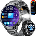 LIGE Military Smart Watch for Men 1.85in HD Large Screen - Long
