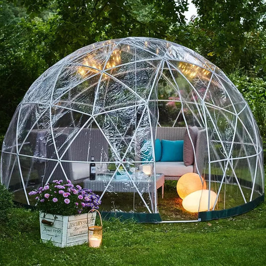 Clear Bubble Tent: 12 FT Outdoor Weather-Proof Garden Dome Igloo