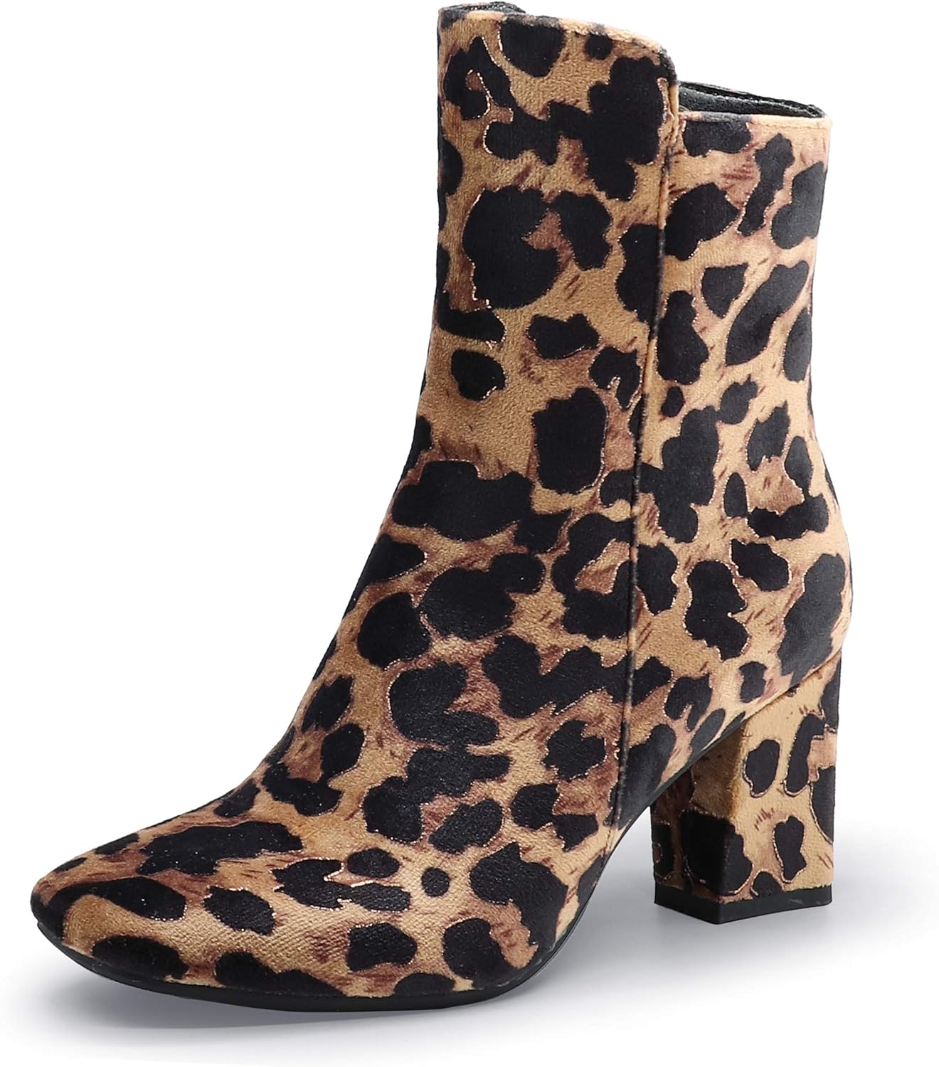 IDIFU Women's Ada Fashion Square Toe Ankle Boots for Style