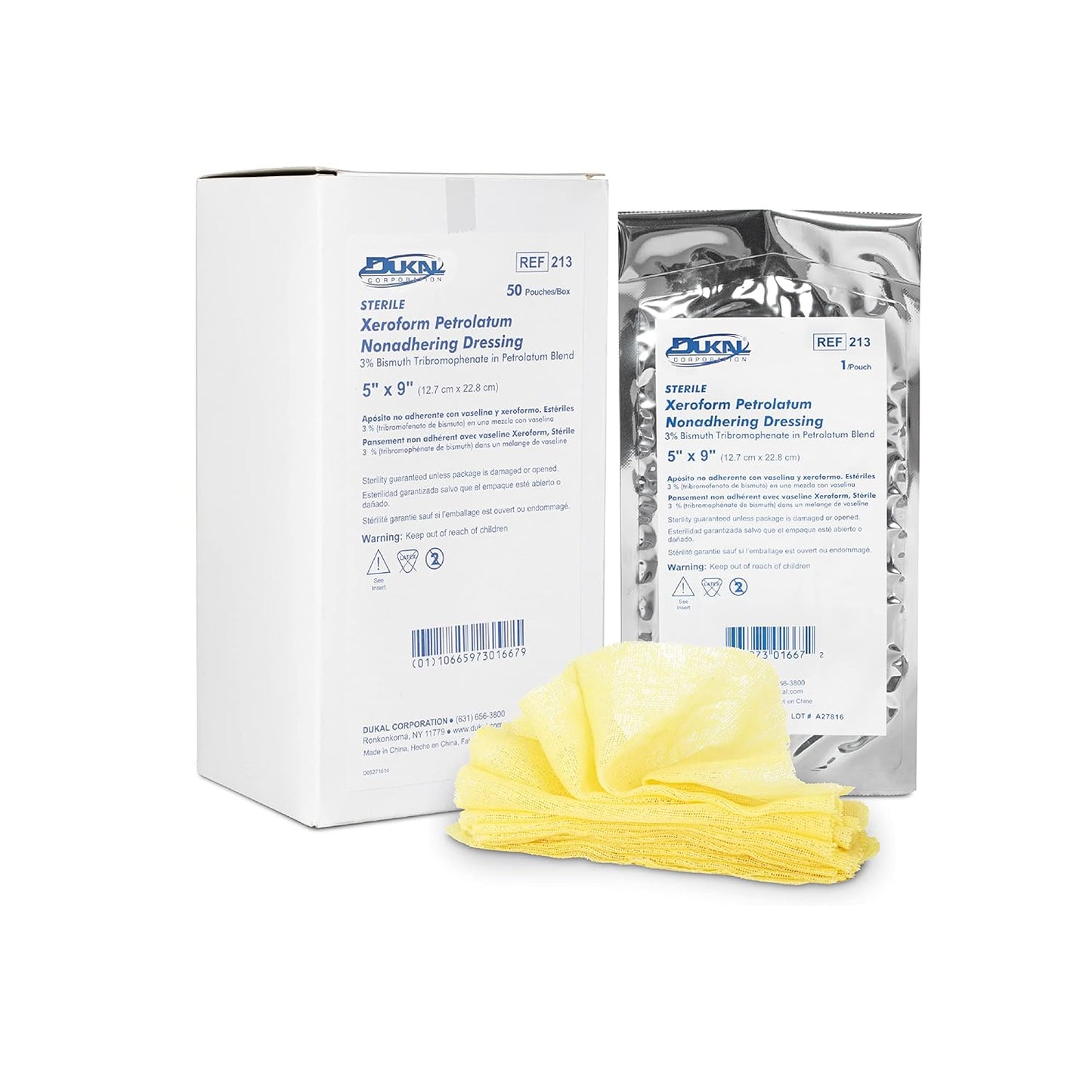 Dukal Xeroform Petrolatum Gauze for Soothing Protection