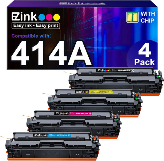 HP 414X Toner 4 Pack - Vivid Prints Guaranteed