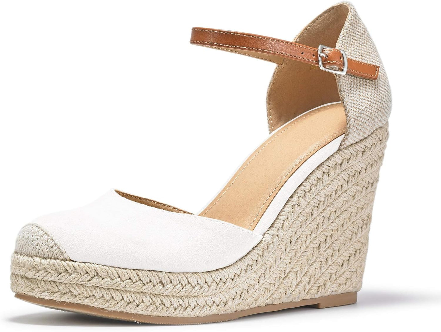 FISACE Womens Summer Espadrille Heel Platform Wedge Sandals