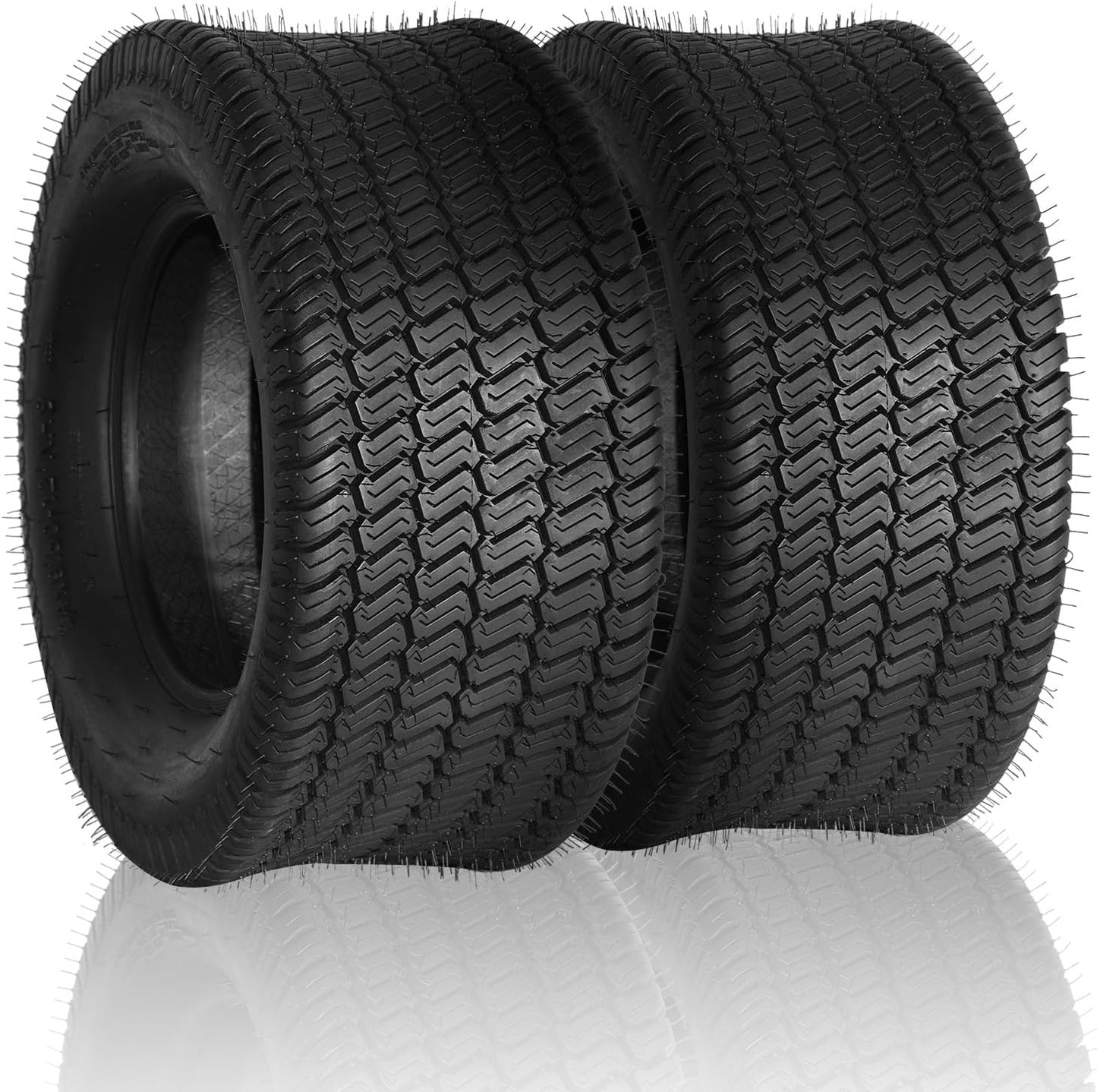 Set of 2 24x9.50-12 Turf Lawn Mower Tires for Golf Carts
