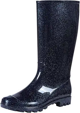 Women's Knee High Rain Boots - Fashionable Waterproof Wellies