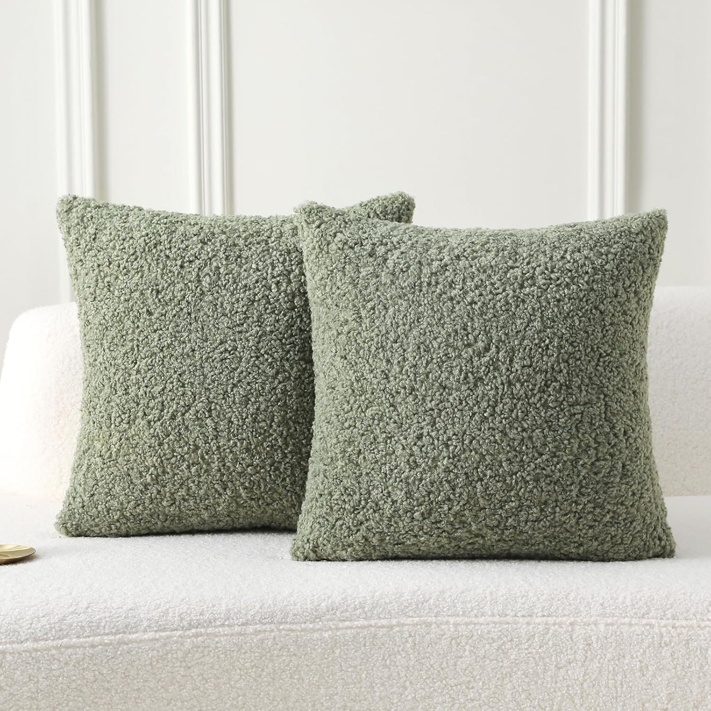 FUTEI Sage Green Throw Pillow Covers for Cozy Home Decor