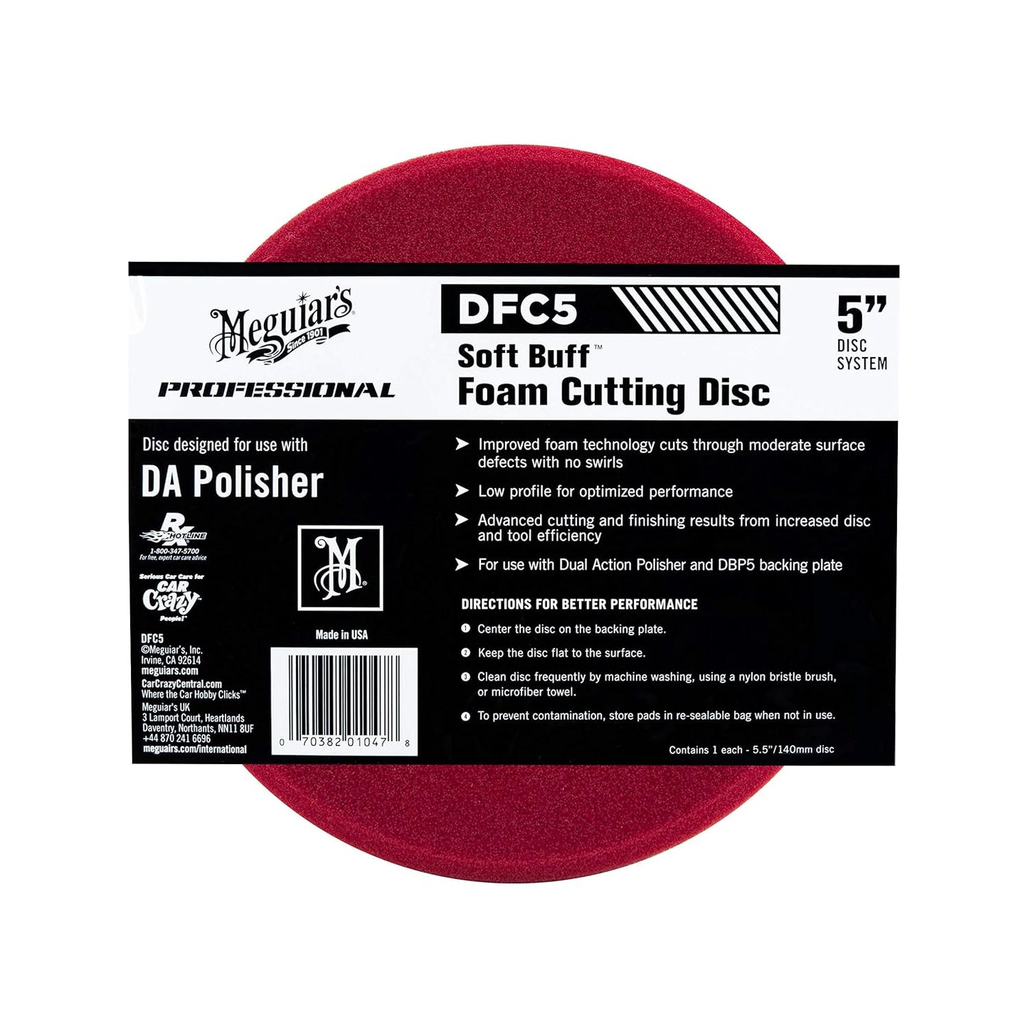 Remove Swirls Easily: Meguiar's 5 Foam Cutting Disc
