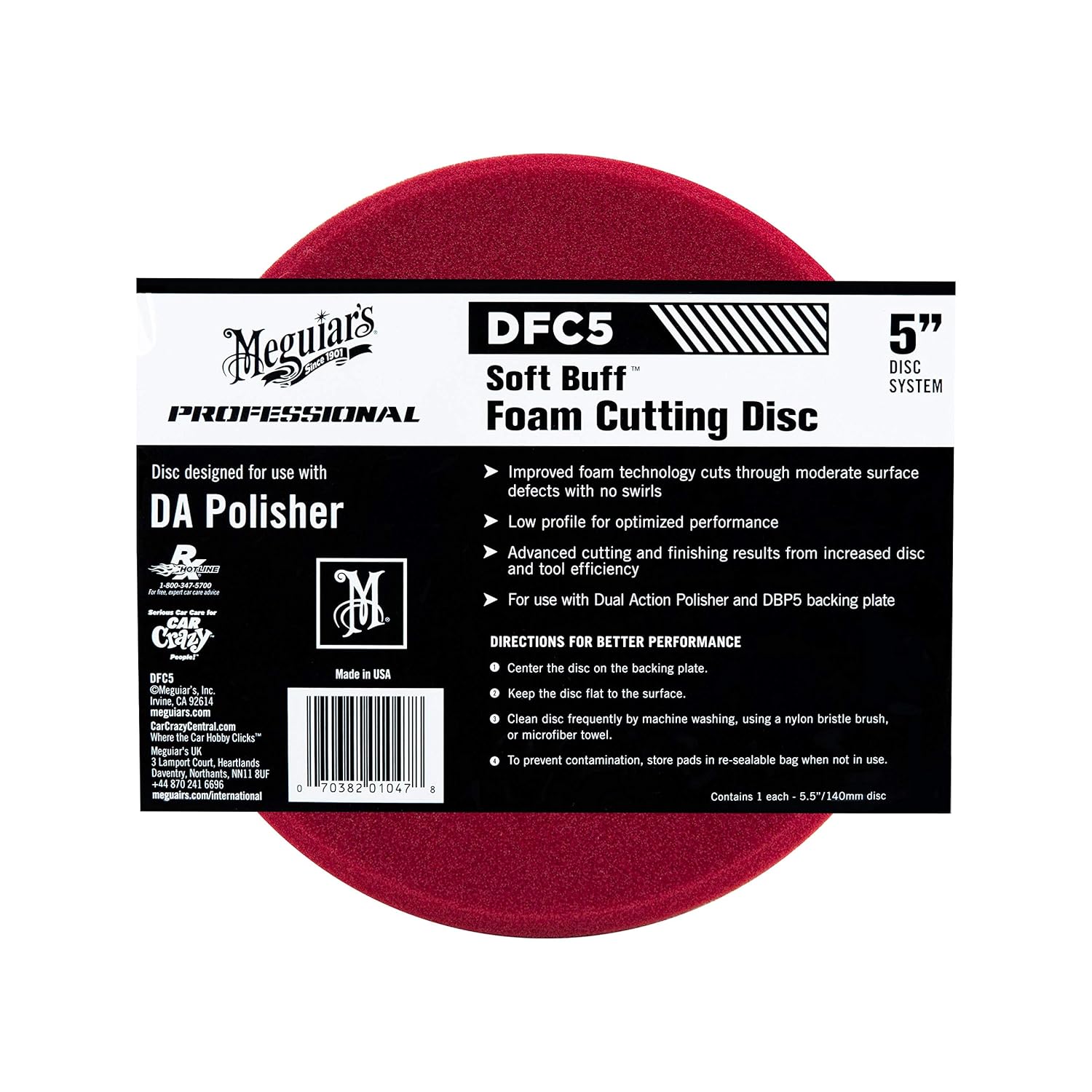 Remove Swirls Easily: Meguiar's 5 Foam Cutting Disc
