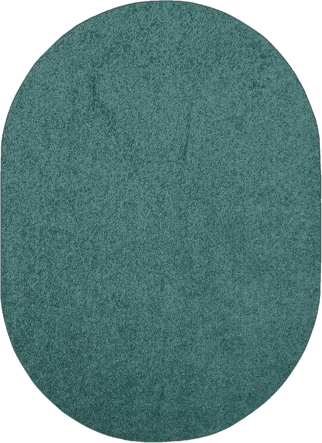 Ambiant Pet Friendly Solid Color Area Rugs Teal for Home Decor