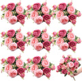 8 Bundles Artificial Peonies Flowers Boho Faux Flowers Arrangements