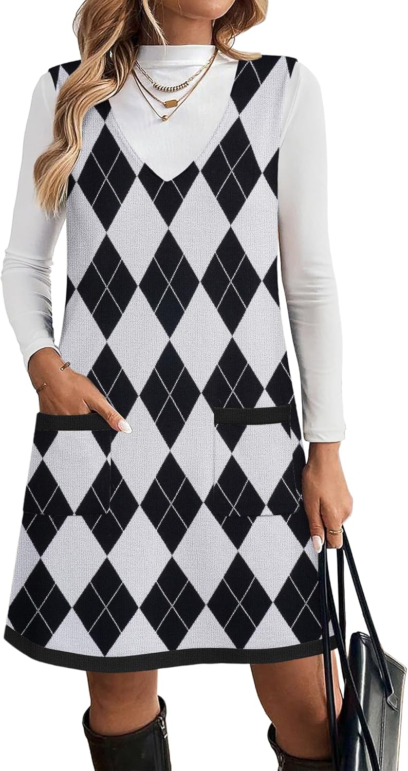 Stylish Sweater Vest Dress for Women - Perfect Fall Outfit