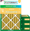 18x24x4 Air Filter MERV 11 Replacement Pack - Pet & Allergy Defense