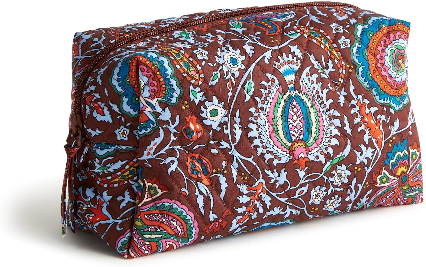 Vera Bradley Women's Cotton Large Cosmetic Bag for Travel