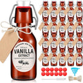 Vesici 12-Set Amber Swing Top Glass Bottles - 8 oz DIY Kit