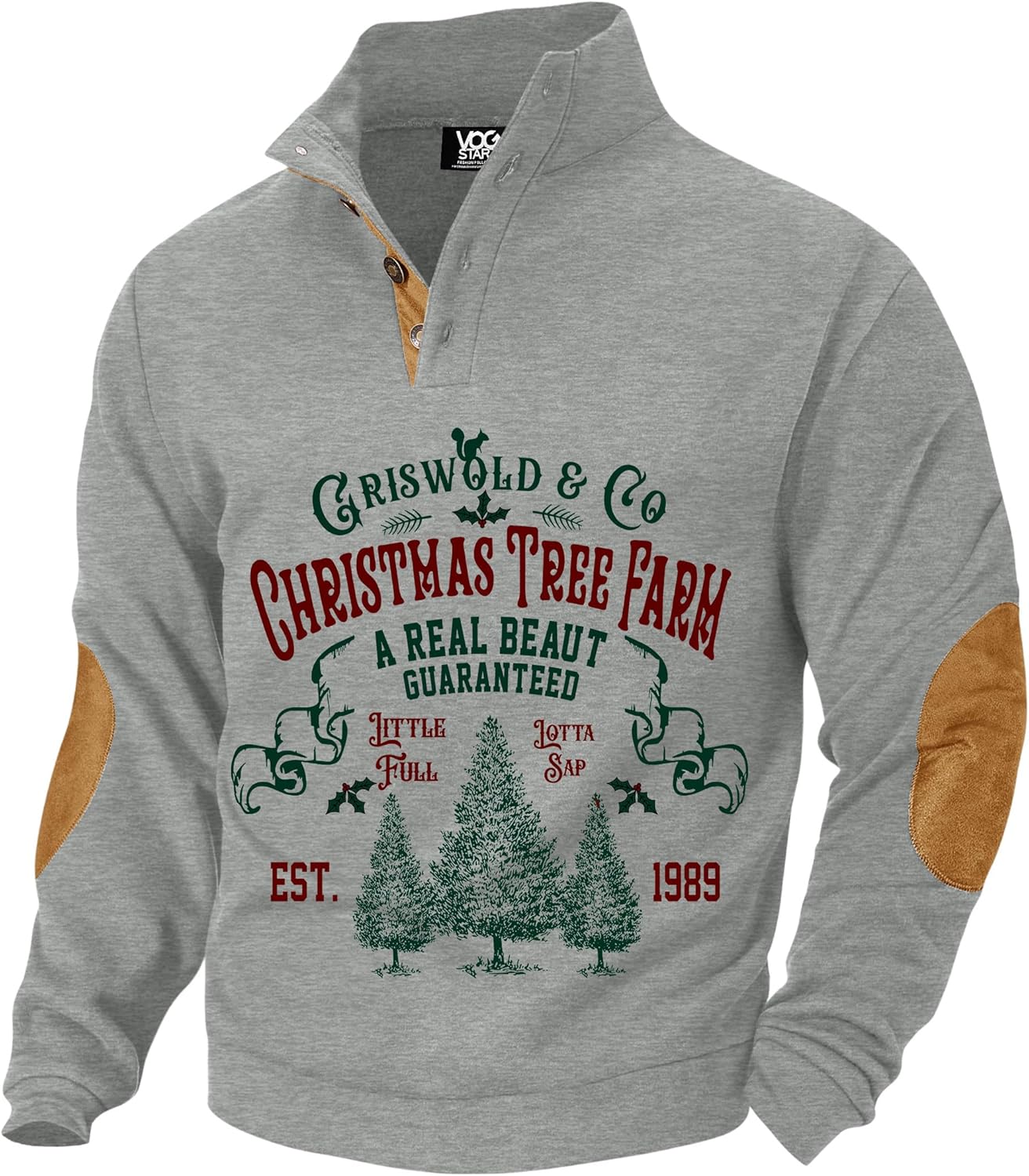 Men's Christmas Retro Graphic Corduroy Winter Sweatshirt Review