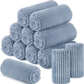 Flannel Throw Blanket Bulk 12 Pack 50 x 60 in - Soft Dusty Blue