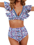 Women's Ruffle High Waisted Swimwear for Stylish Summer Days