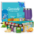 Modern Elegance Tea Gift Set - 15-Tea Sampler with Tumbler