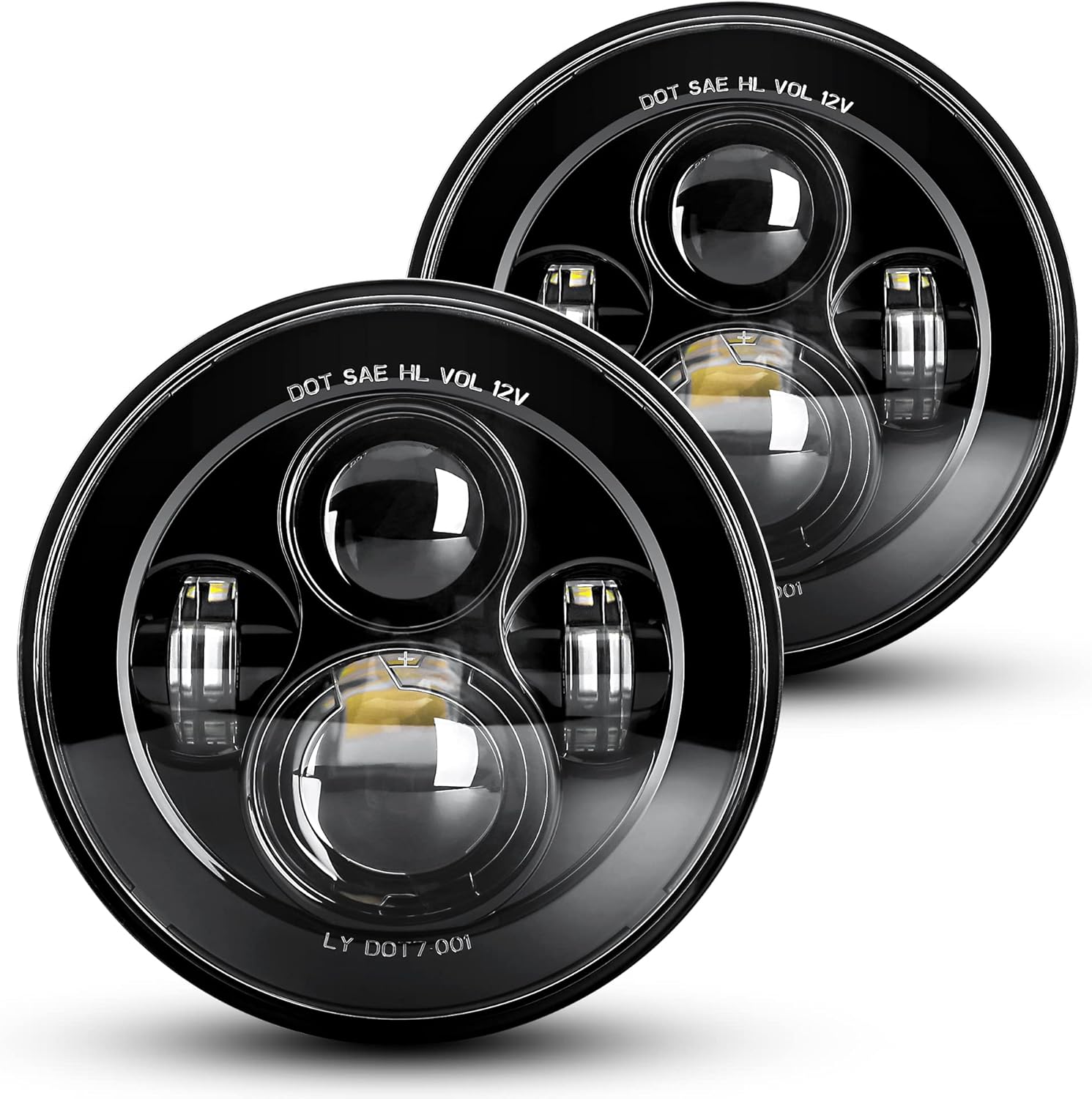 LX-LIGHT 7 Inch LED Headlights for Jeep Wrangler and More