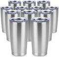 20 oz Stainless Steel Tumbler 12 Pack - Insulated Travel Cups