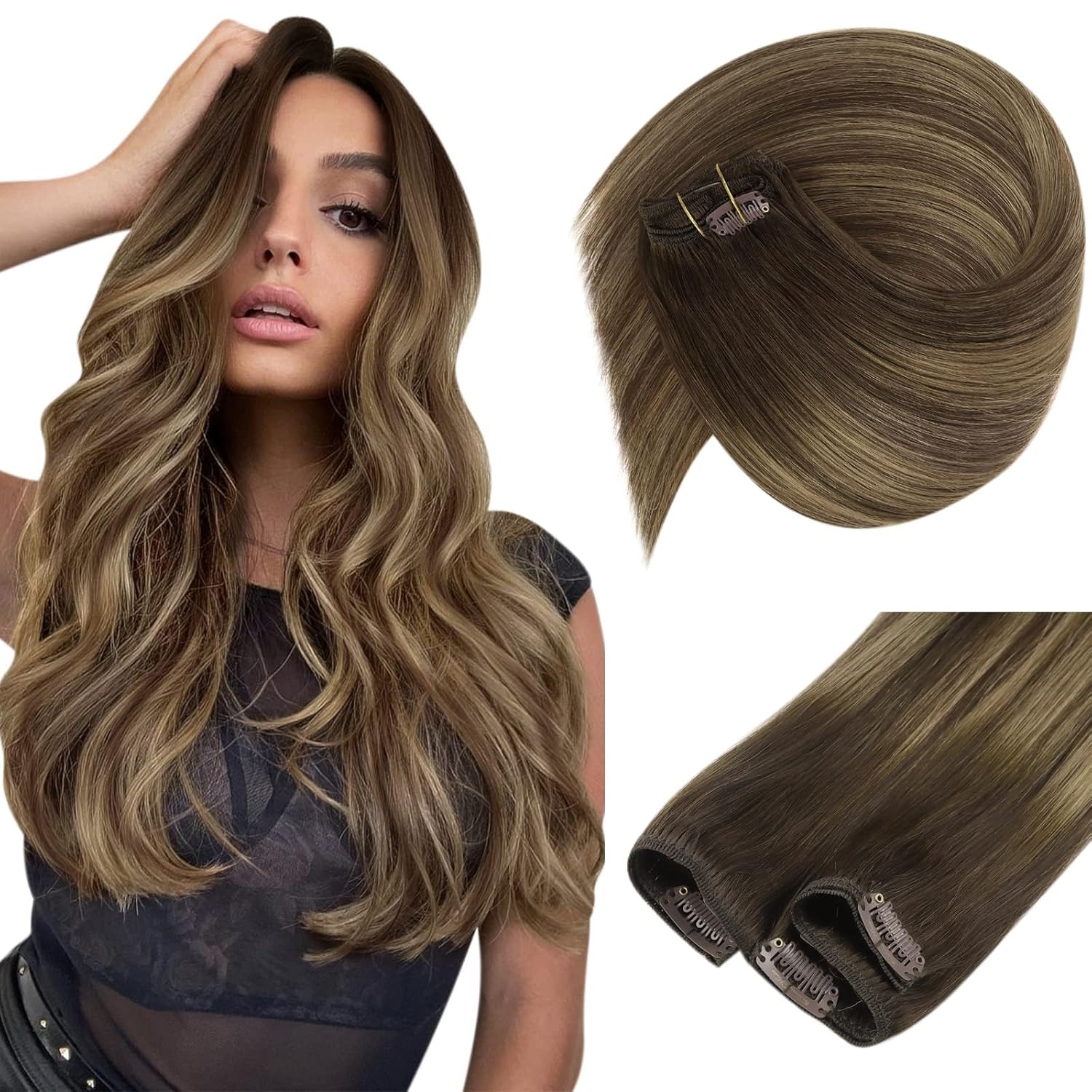 Sunny Hair Clip in Hair Extensions for Natural Look and Comfort